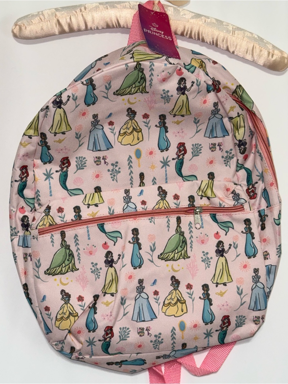 NWT-Disney Princess x Fast Forward 16” Princess Print Pink Backpack